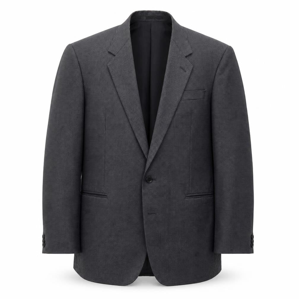 Preworn Mens Grey Striped  Jacket Suit Jacket Size 40