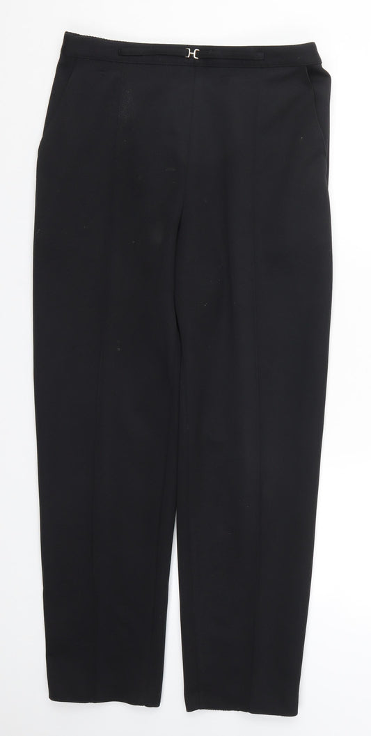 Marks and Spencer Womens Black   Trousers  Size 16 L28 in