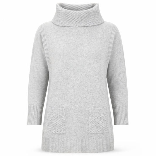 M&Co Womens Grey  Knit Pullover Jumper Size 10