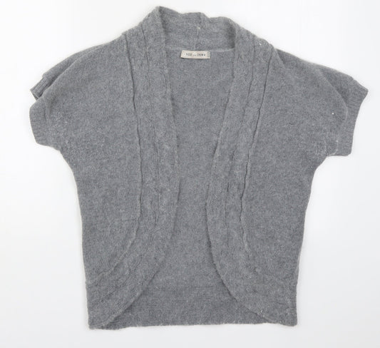 Rose & Crown Womens Grey  Knit Cardigan Jumper Size 12