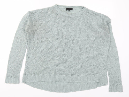 New Look Womens Blue  Knit Pullover Jumper Size S