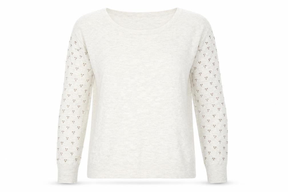 F&F Womens Beige  Knit Pullover Jumper Size 6
