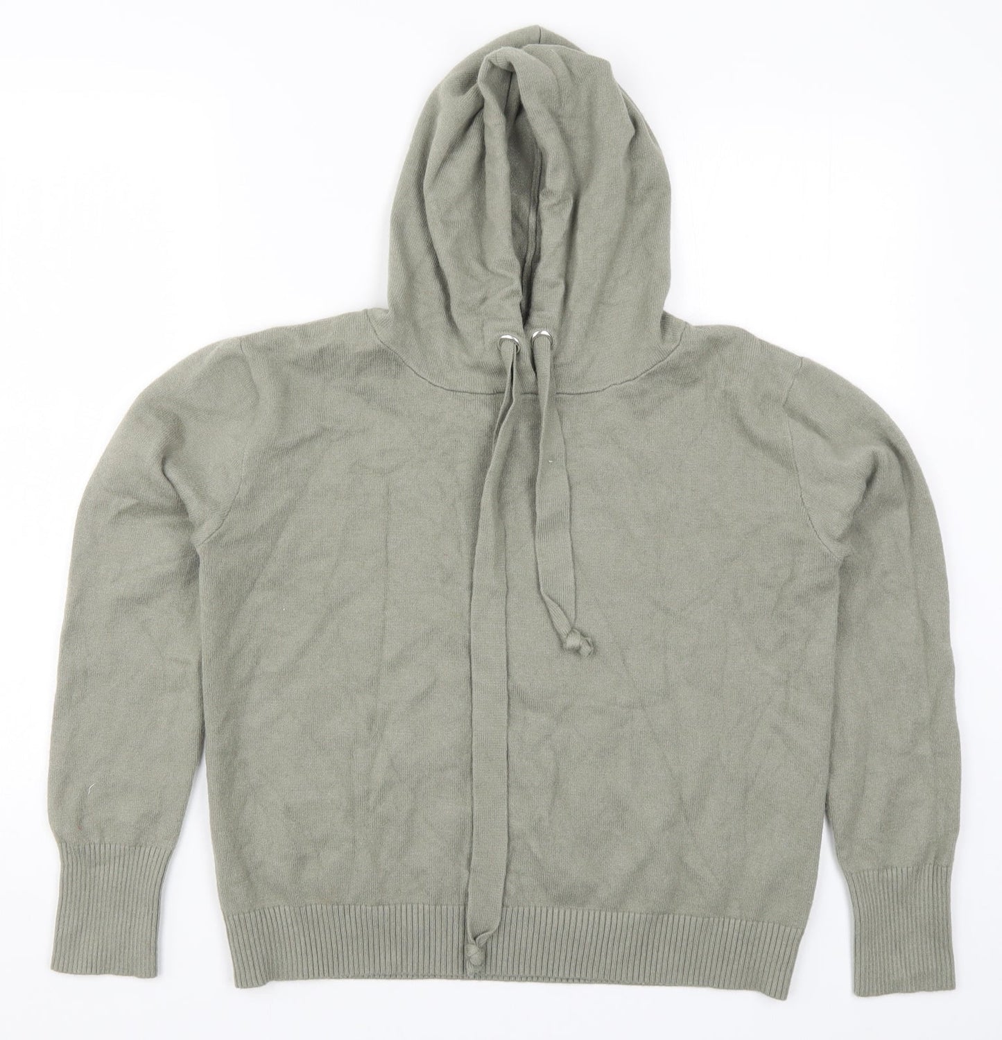 Primark Womens Green  Knit Pullover Hoodie Size 12