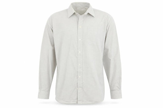 Marks & Spencer Mens Grey Check   Button-Up Size 15