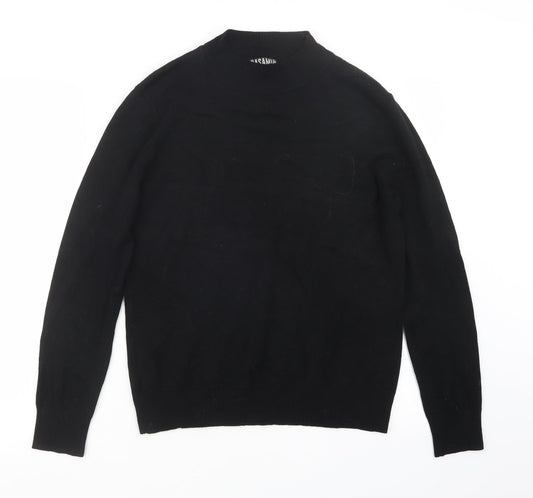 Casamia Womens Black  Knit Pullover Jumper Size M