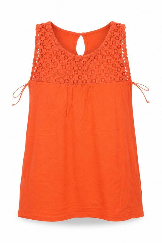 F&F Womens Orange   Camisole T-Shirt Size 8
