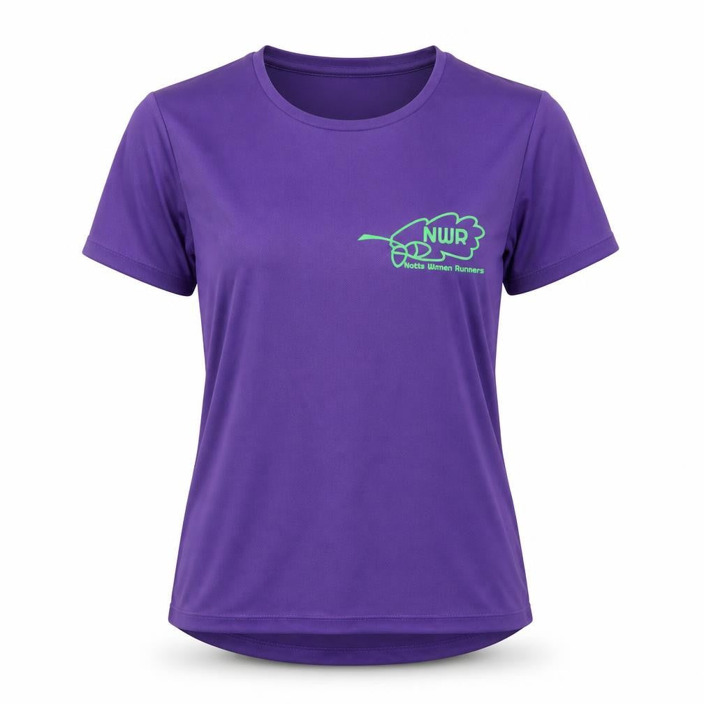 Awdis Womens Purple   Basic T-Shirt Size M
