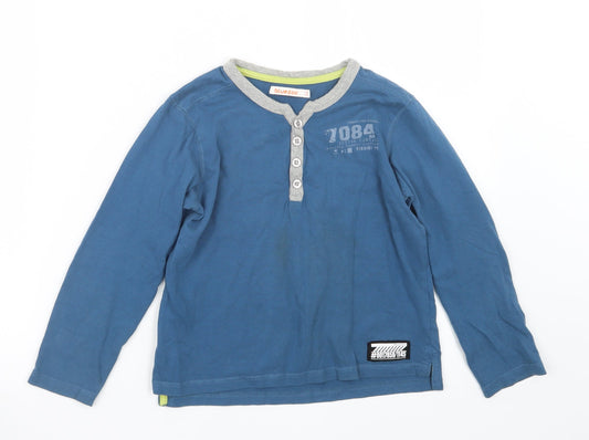 Blue Zoo Boys Blue   Basic T-Shirt Size 7-8 Years