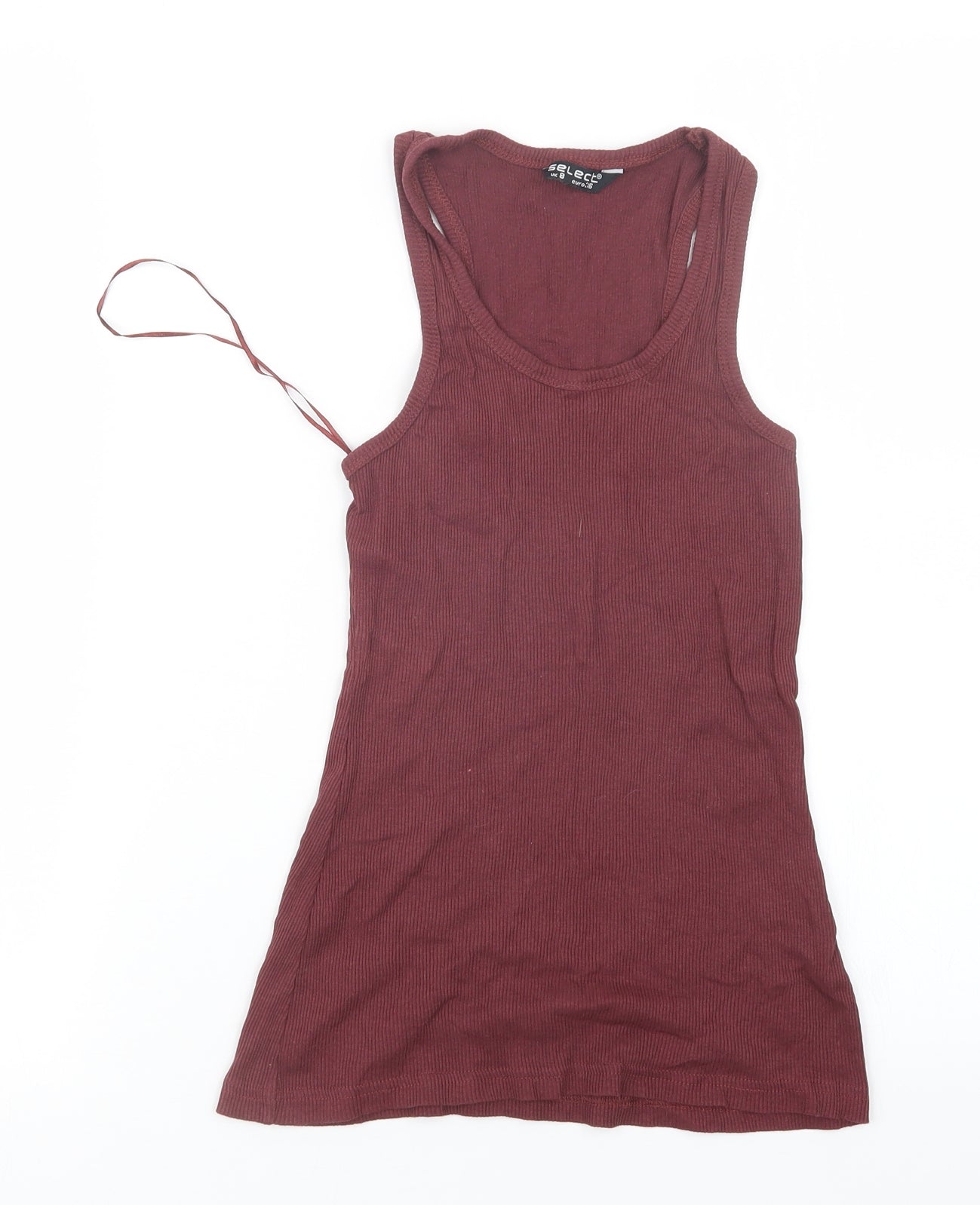 Select Womens Red   Basic Tank Size 8