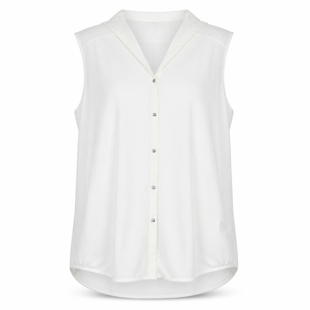 H&M Womens White   Basic Button-Up Size M