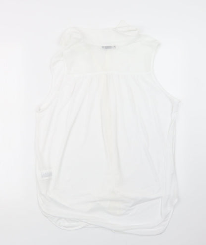 H&M Womens White   Basic Button-Up Size M