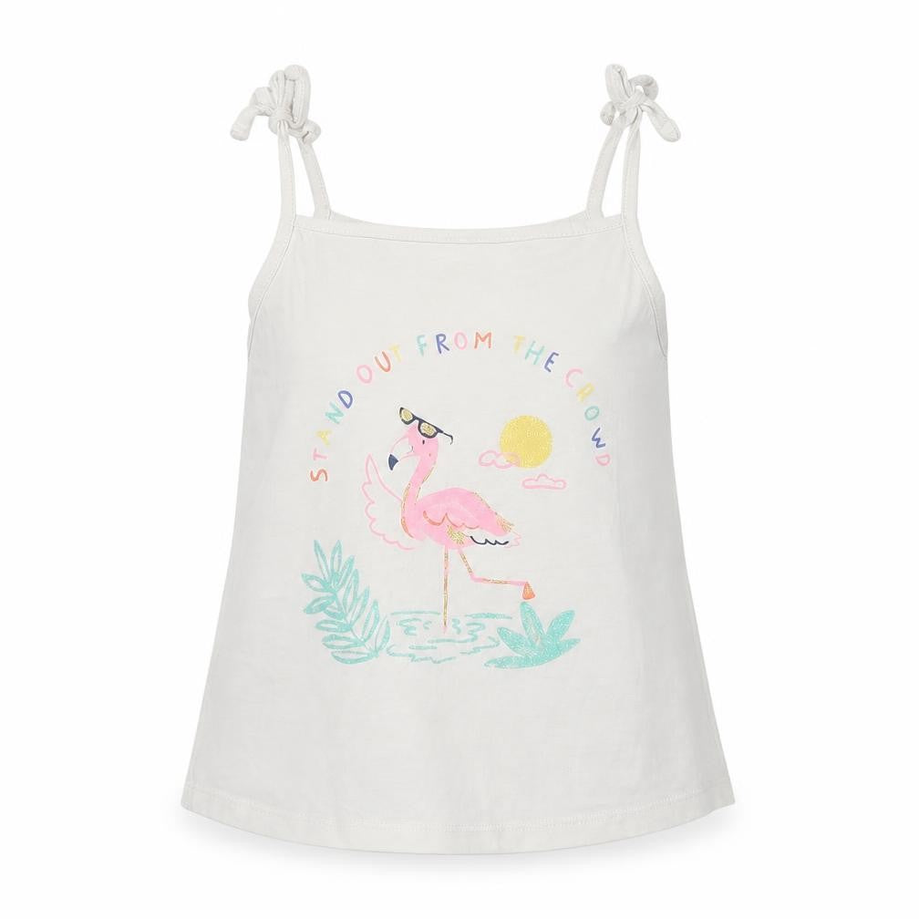 Marks & Spencer Girls White   Basic Tank Size 5-6 Years