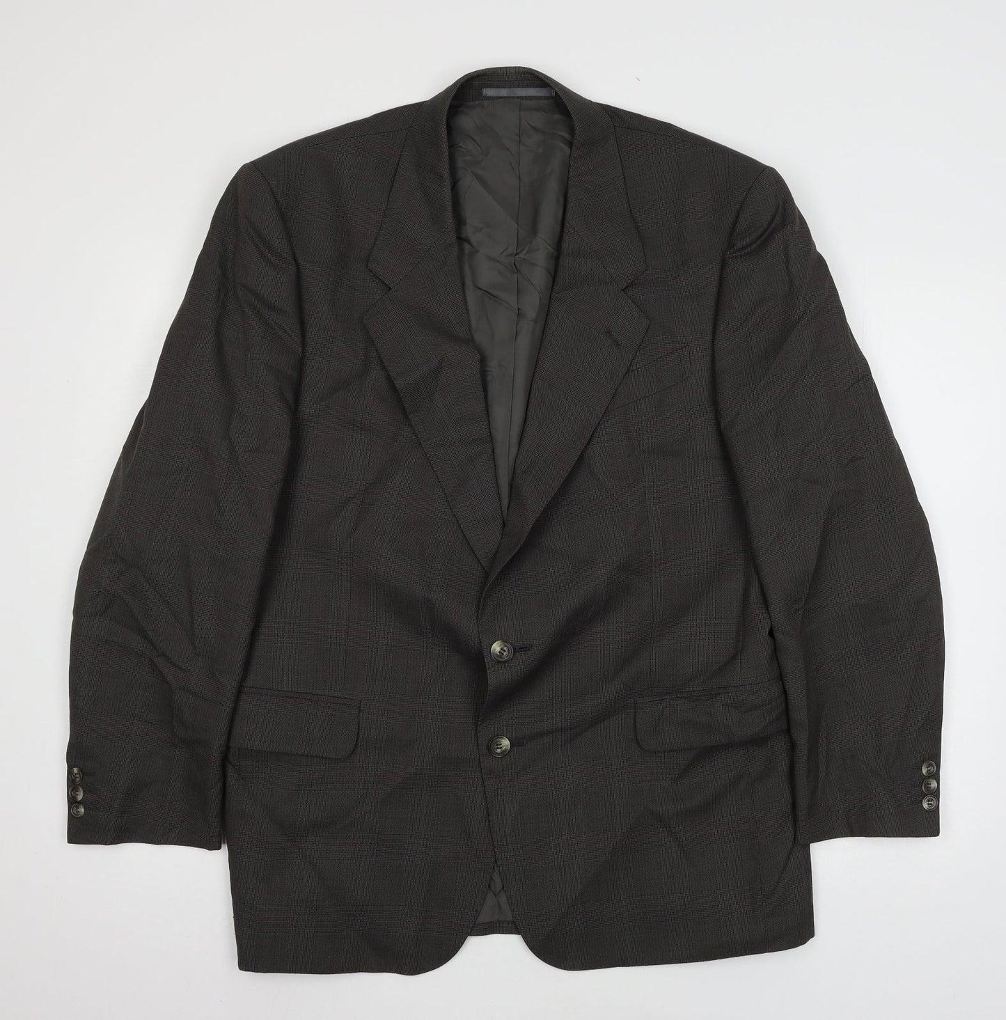 House of Fra Mens Grey Check  Jacket Suit Jacket Size L