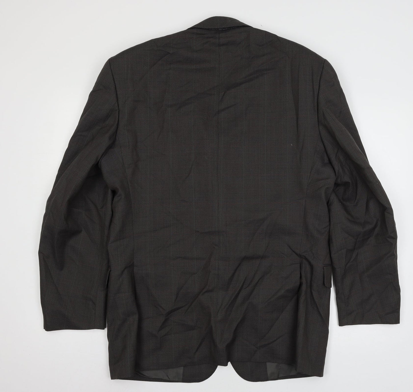 House of Fra Mens Grey Check  Jacket Suit Jacket Size L