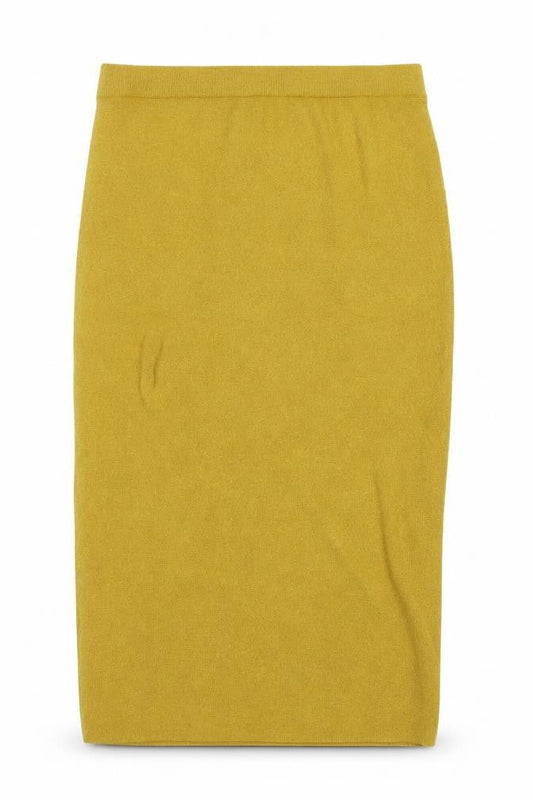 Marks & Spencer Womens Yellow  Knit Straight & Pencil Skirt Size XL