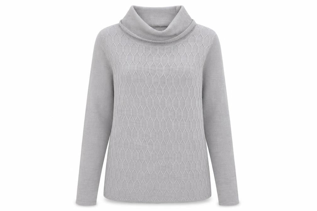 Bonmar Womens Grey  Knit Pullover Jumper Size 12