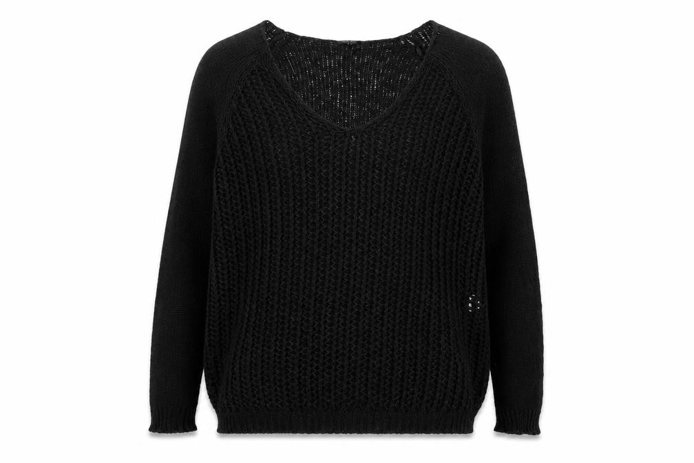 River Island Womens Black  Knit Pullover Jumper Size 8