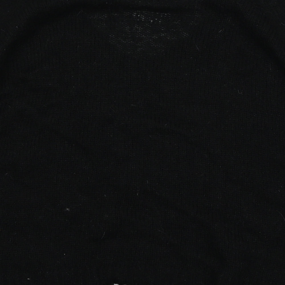 River Island Womens Black  Knit Pullover Jumper Size 8