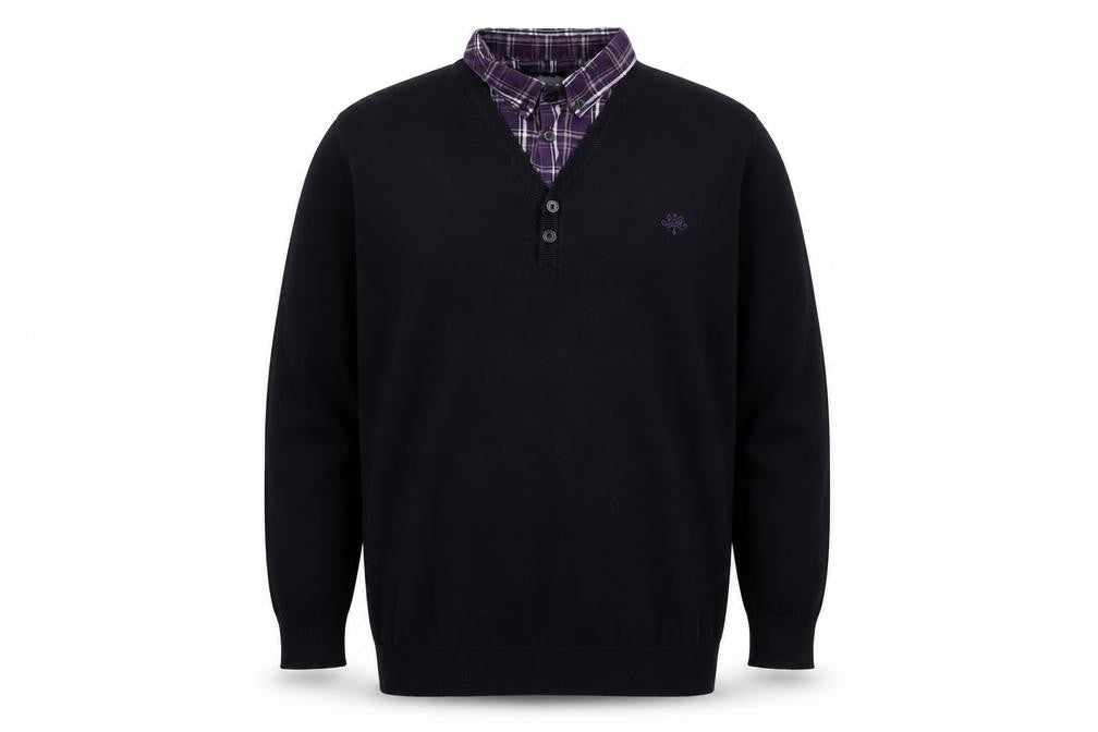 Cedarwood State Mens Blue Knit Pullover Jumper Size XL