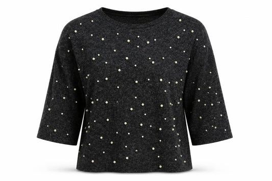 Zara Womens Grey  Jersey Pullover Sweatshirt Size M