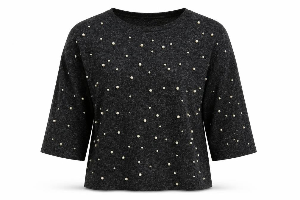Zara Womens Grey  Jersey Pullover Sweatshirt Size M