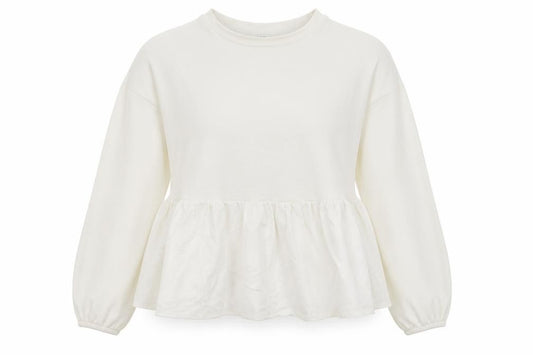 Primark Womens Ivory  Jersey Pullover Sweatshirt Size 10