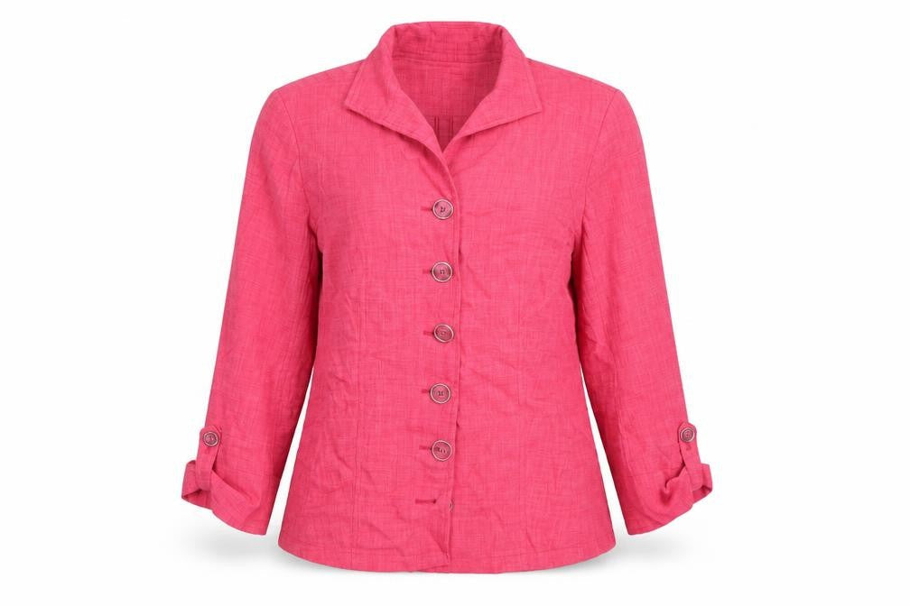 B by Oscar Womens Pink   Basic Button-Up Size 10