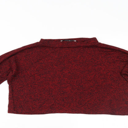 Primark Womens Red   Cropped Blouse Size 8