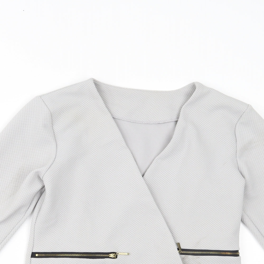 Preworn Womens Grey   Jacket Blazer Size M
