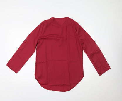 Preworn Womens Red   Basic Blouse Size L