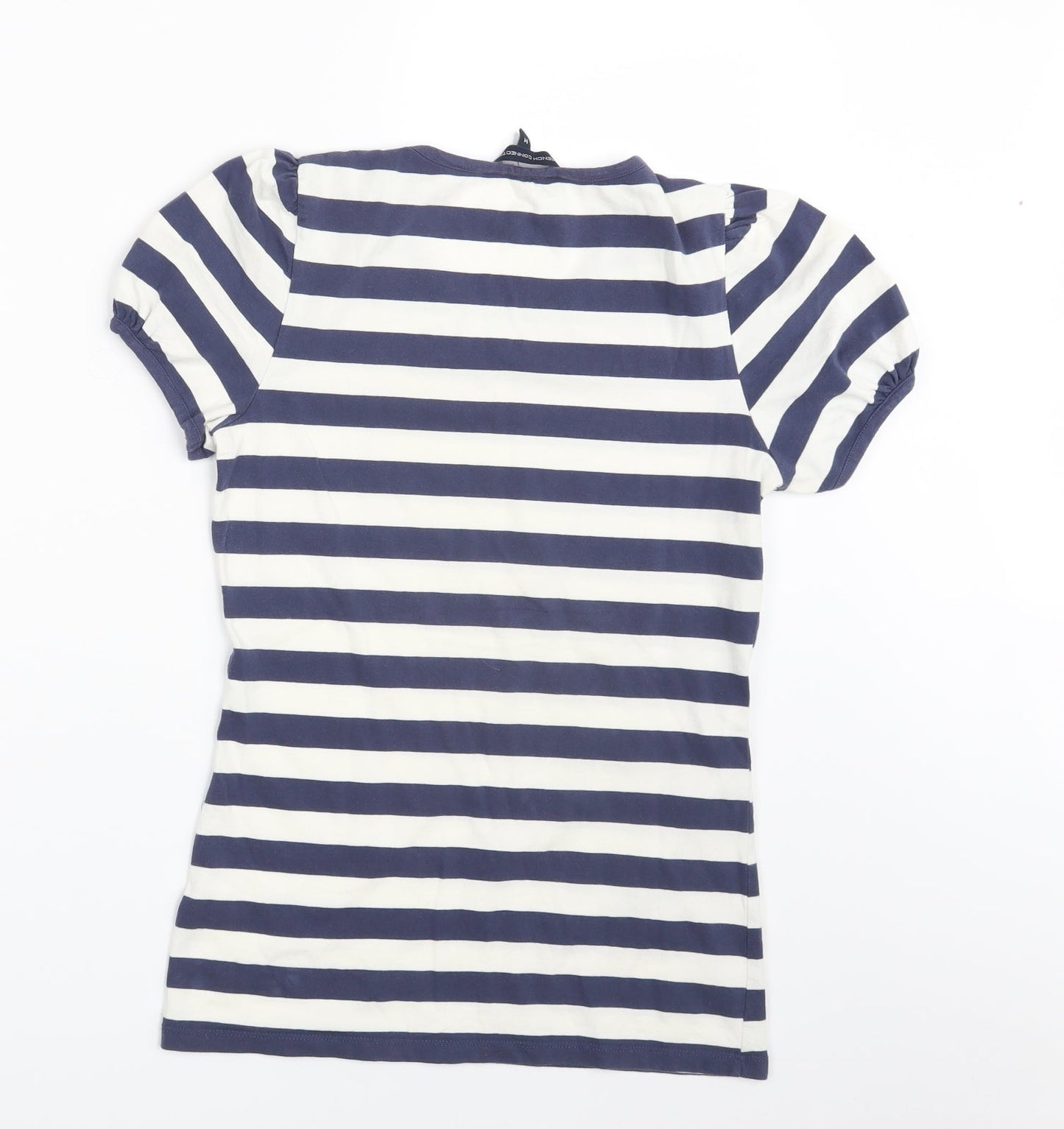 Dorothy Perkins Womens Blue Striped  Basic T-Shirt Size M