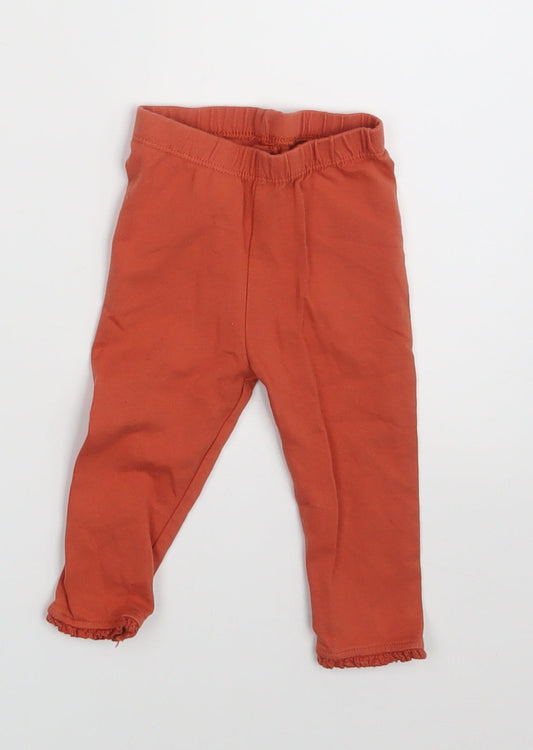 Nutmeg Baby Brown   Jogger Leggings Size 3-6 Months  - Waist 12in; inside leg 7in
