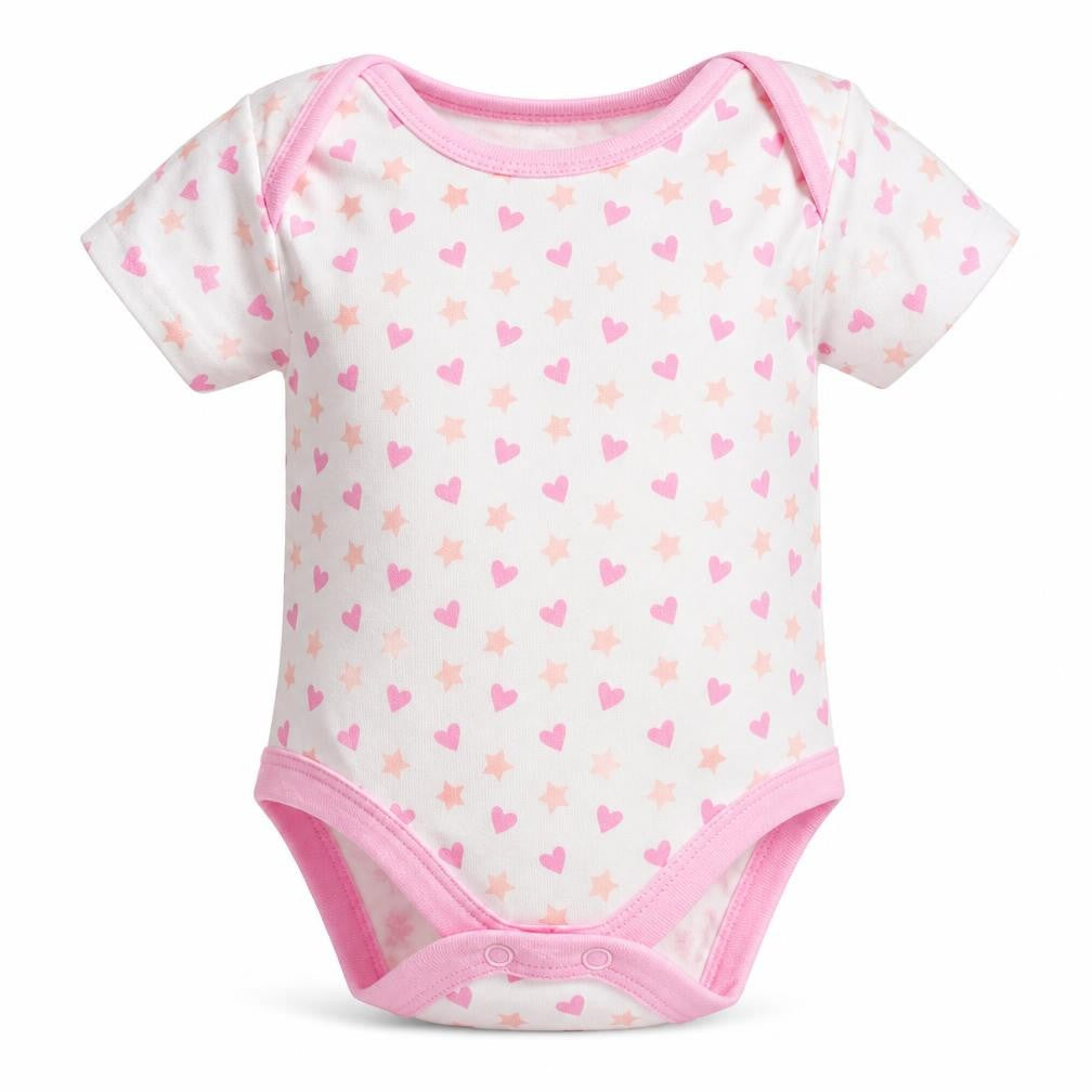 I Love my Unicorn Girls White Polka Dot  Basic T-Shirt Size 6-9 Months