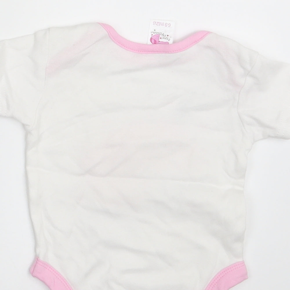 I Love my Unicorn Girls White Animal Print  Romper One-Piece Size 6-9 Months  - Unicorn