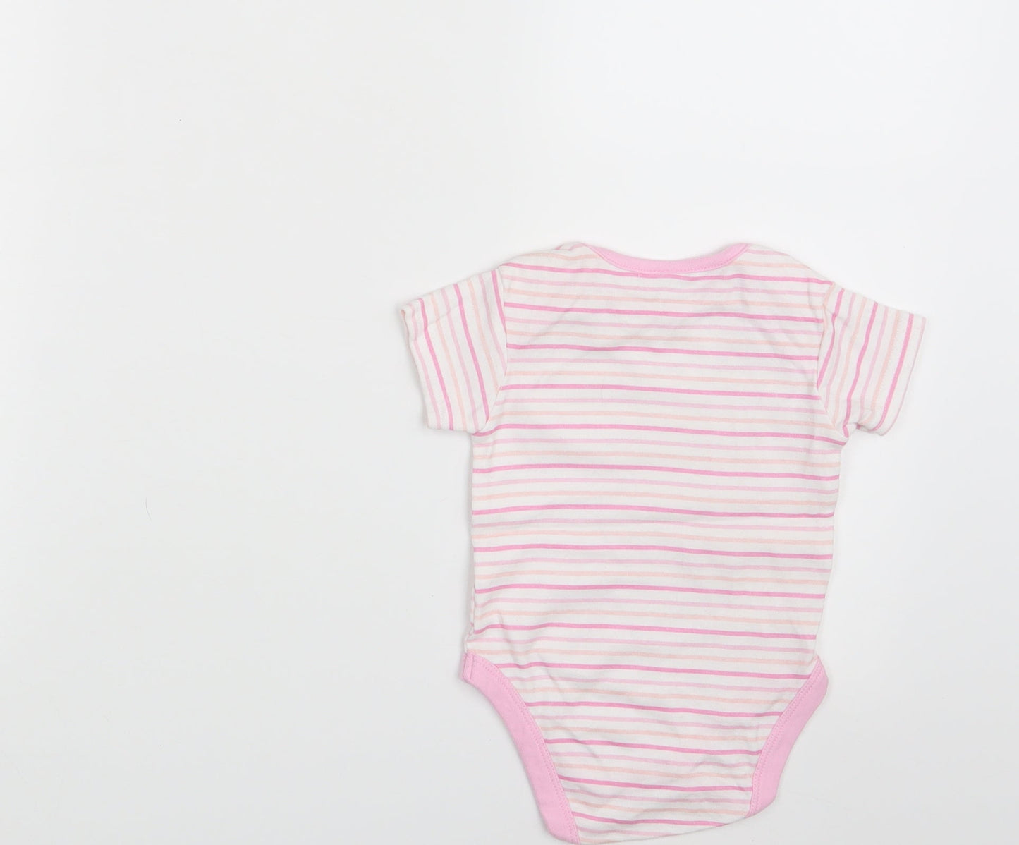 I Love my Unicorn Girls Pink Striped  Romper One-Piece Size 6-9 Months