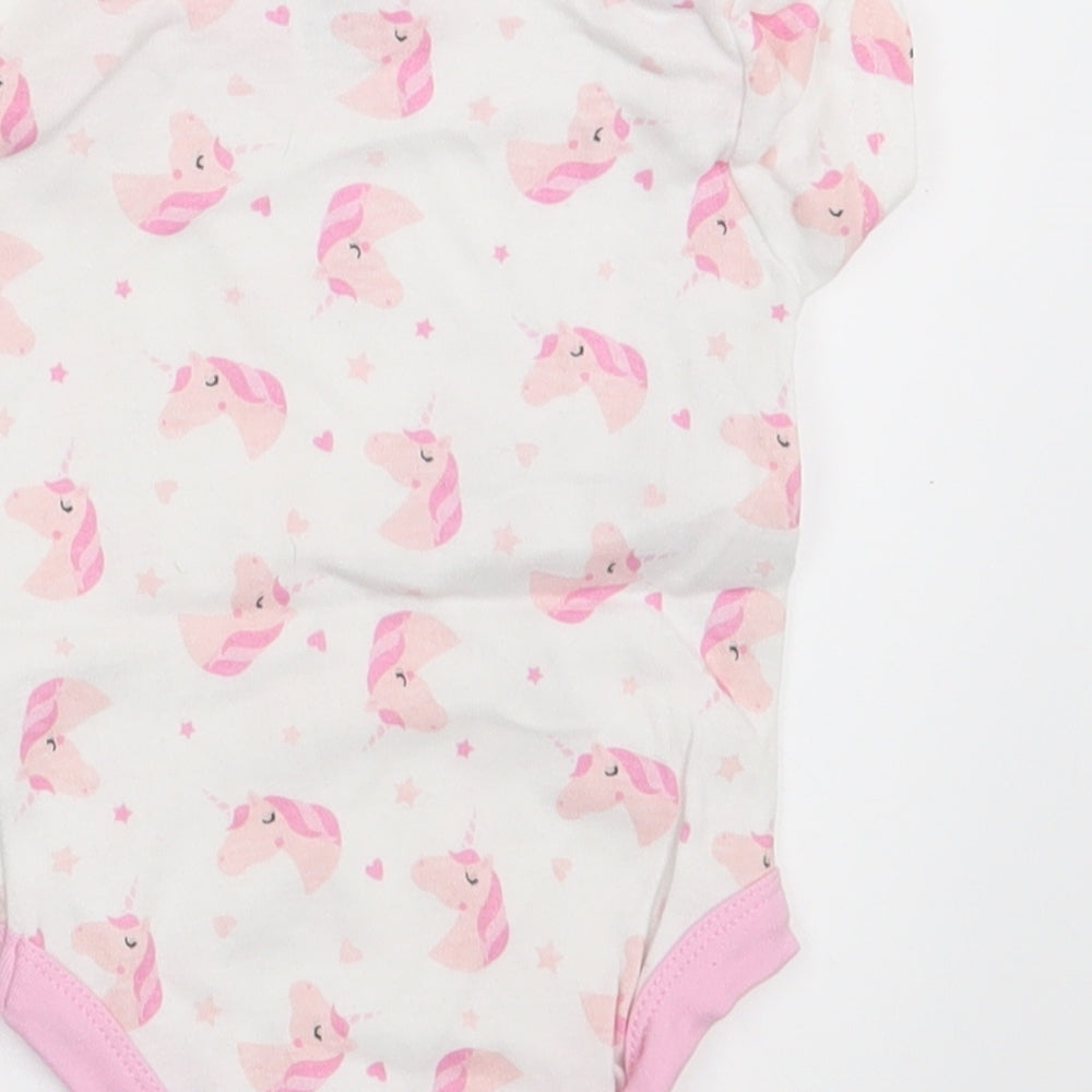 I Love my Unicorn Girls White Animal Print  Romper One-Piece Size 6-9 Months