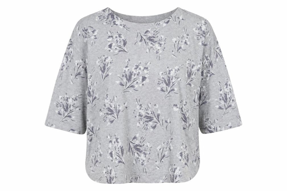 Monsson Womens Grey Floral  Pullover Jumper Size XL