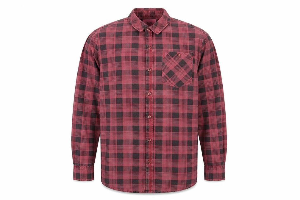 rolla's Mens Red Check   Button-Up Size M