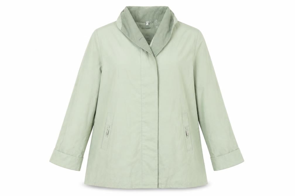 SUMMER TREND Womens Green   Overcoat Coat Size 14