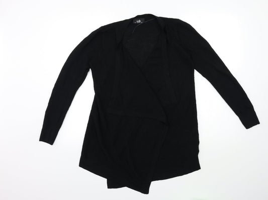 Wallis Womens Black  Knit Cardigan Jumper Size S