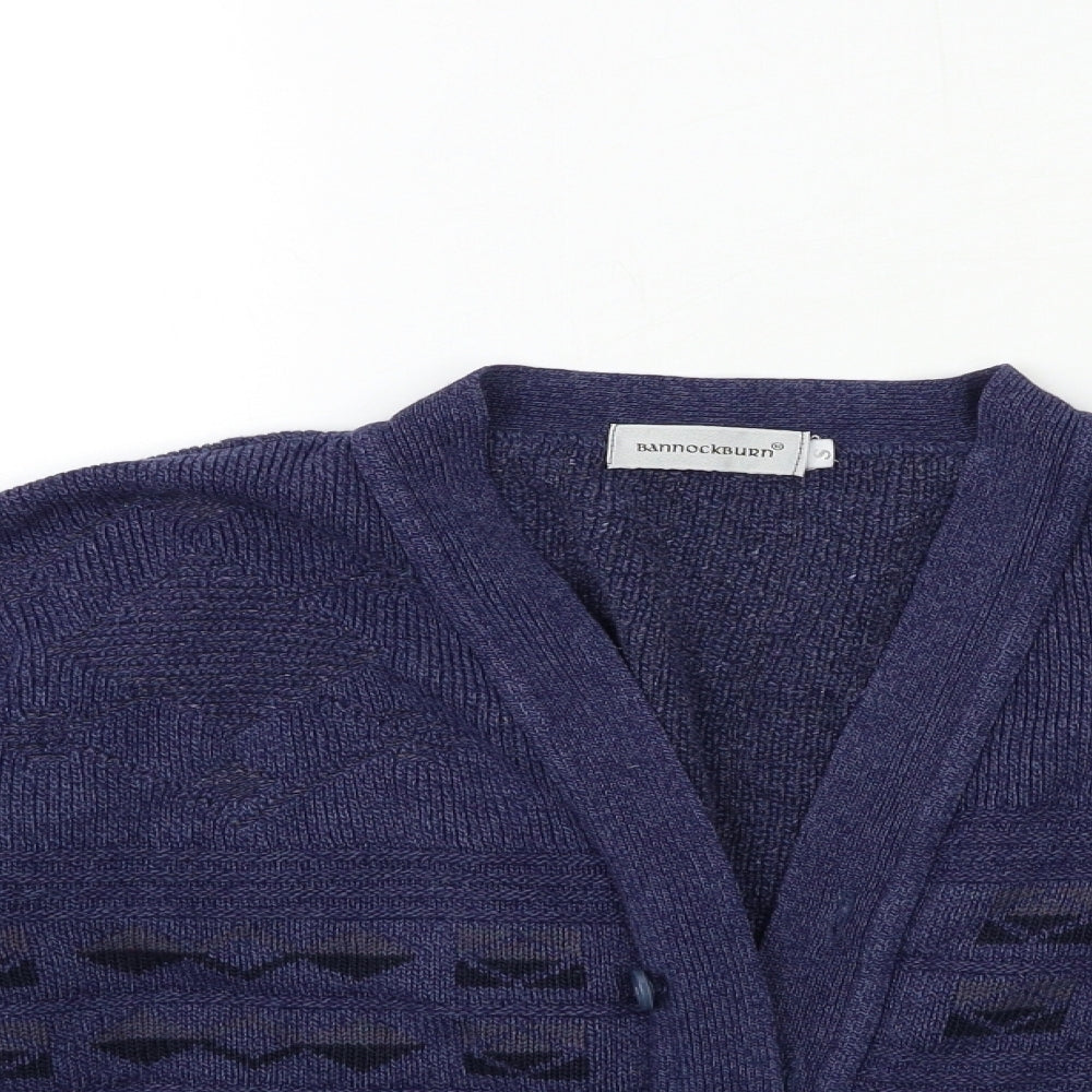 BONNOCKBURN Womens Blue  Knit Cardigan Jumper Size S