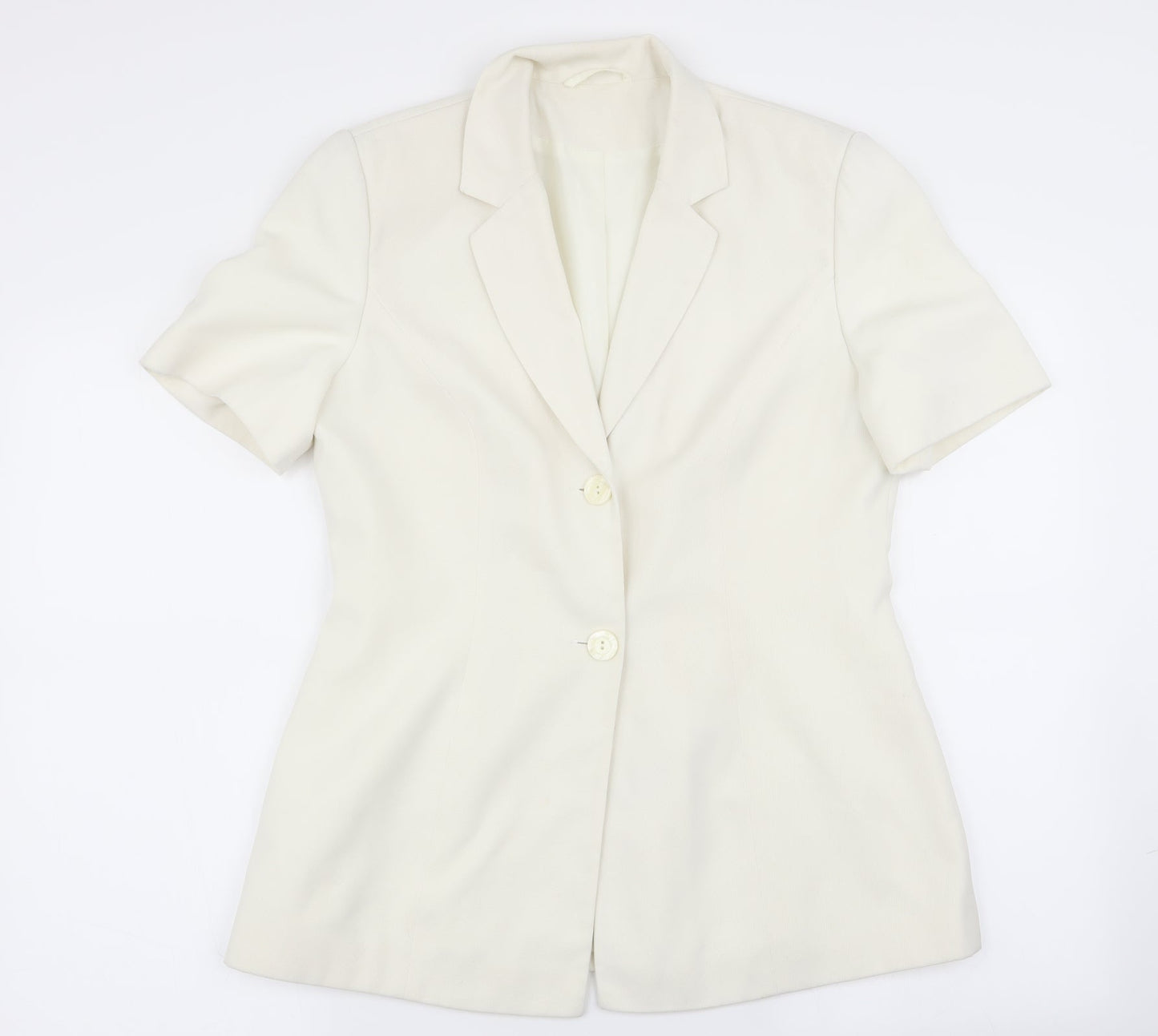 Wrap & Weft Womens Ivory   Jacket Blazer Size 14
