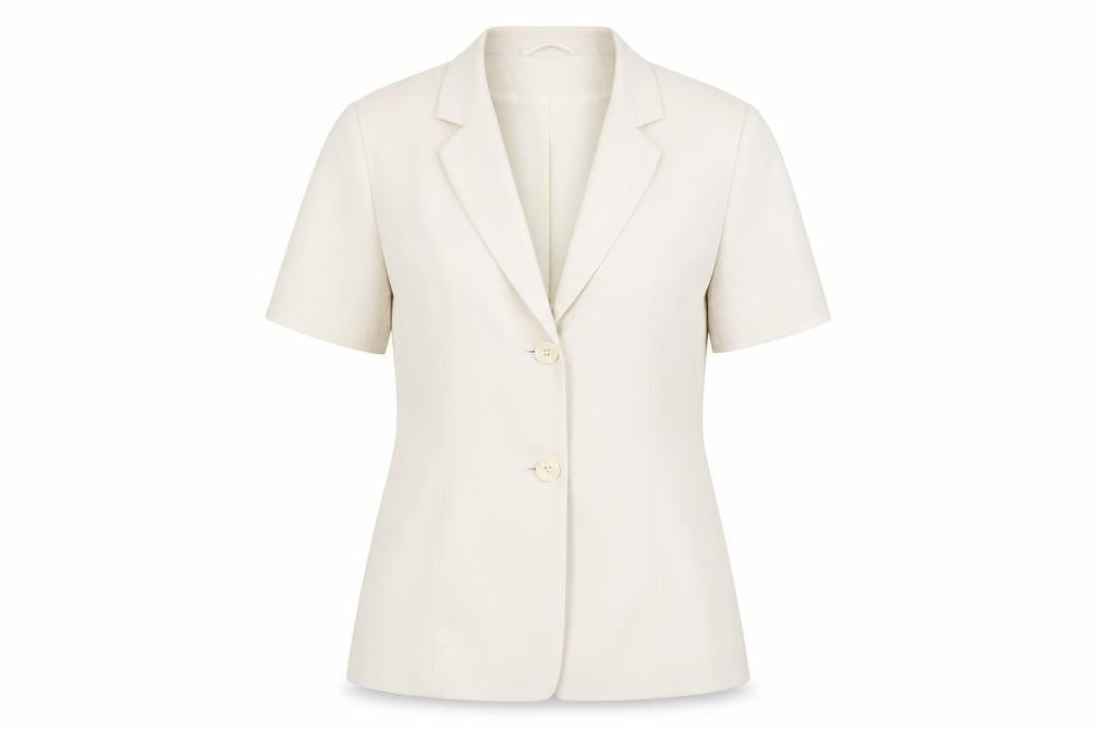 Wrap & Weft Womens Ivory   Jacket Blazer Size 14
