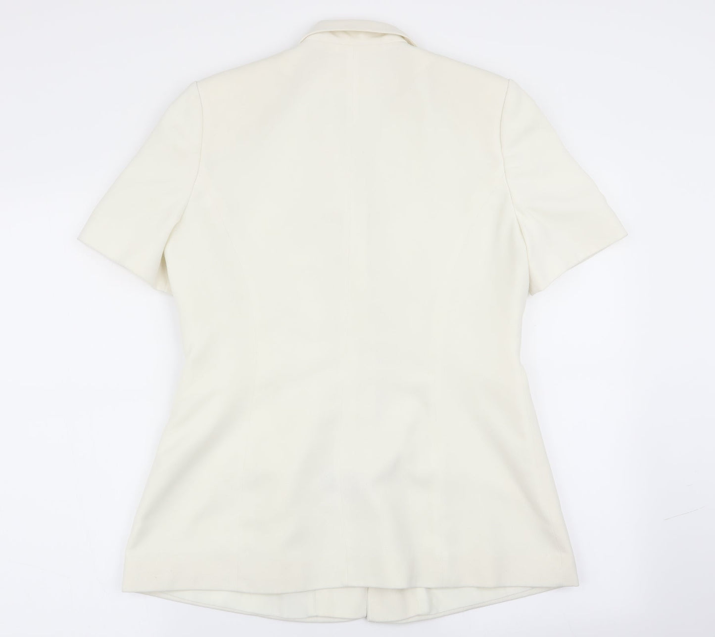 Wrap & Weft Womens Ivory   Jacket Blazer Size 14