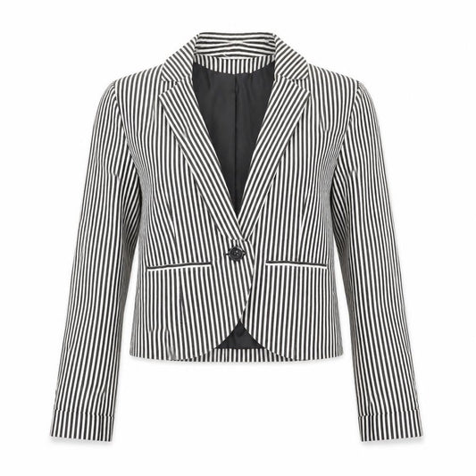 Only Womens Multicoloured Striped  Jacket Blazer Size 8