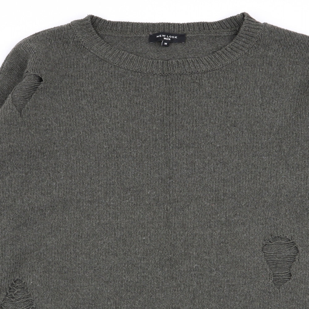 New Look Mens Green   Pullover Jumper Size M