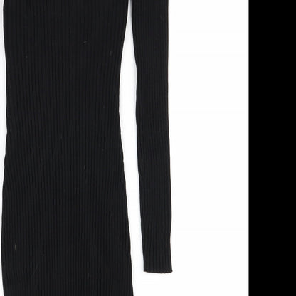 Preloved Lu NYC Womens Black   Pencil Dress  Size S - Label