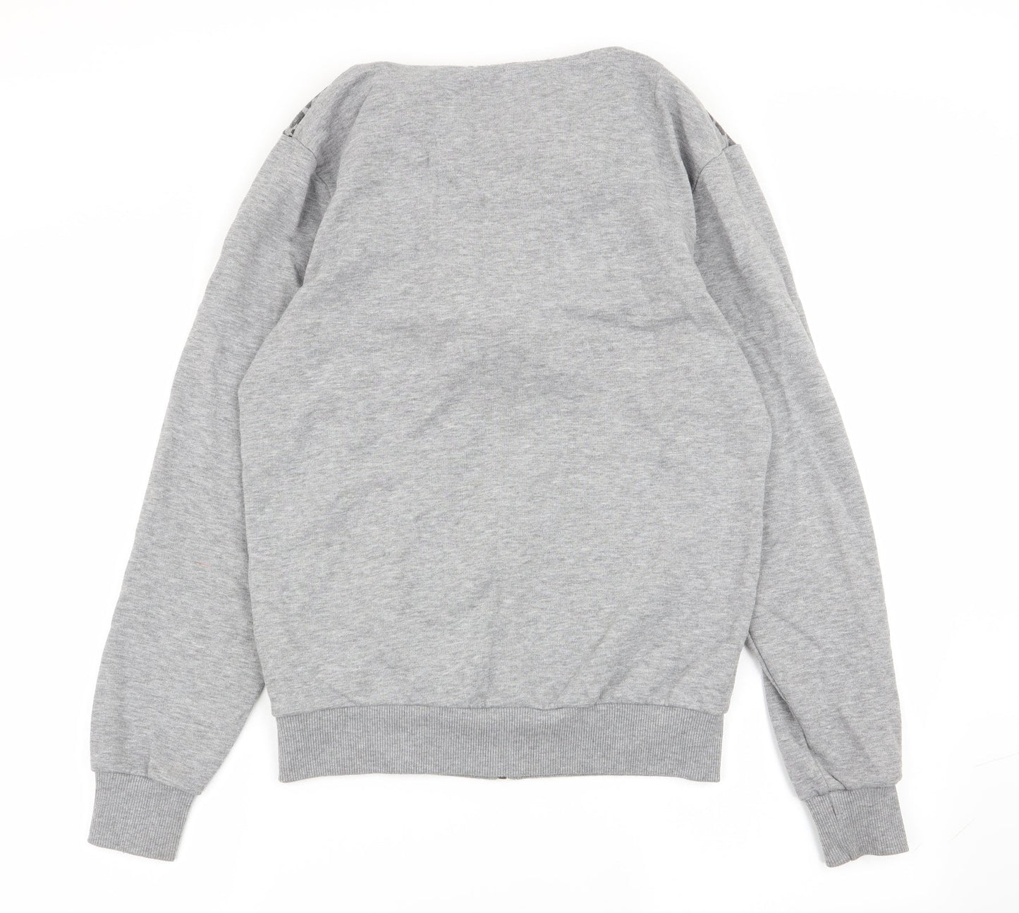 projekts Womens Grey Animal Print  Full Zip Jumper Size S