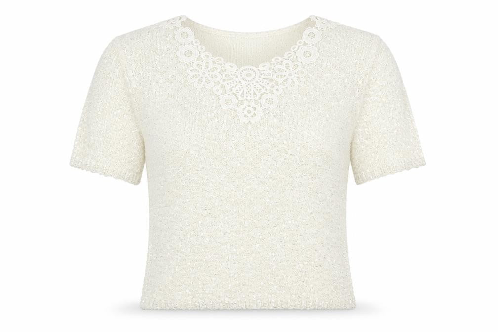 eliagabeth scott Womens White   Pullover Jumper Size S  - Size S-M