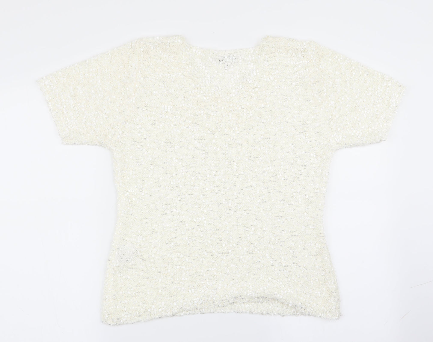 eliagabeth scott Womens White   Pullover Jumper Size S  - Size S-M